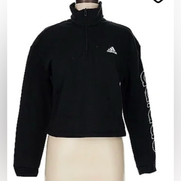 adidas Originals Sweaters - ADIDAS sweatshirts for women/sweater crop top size:M color:black